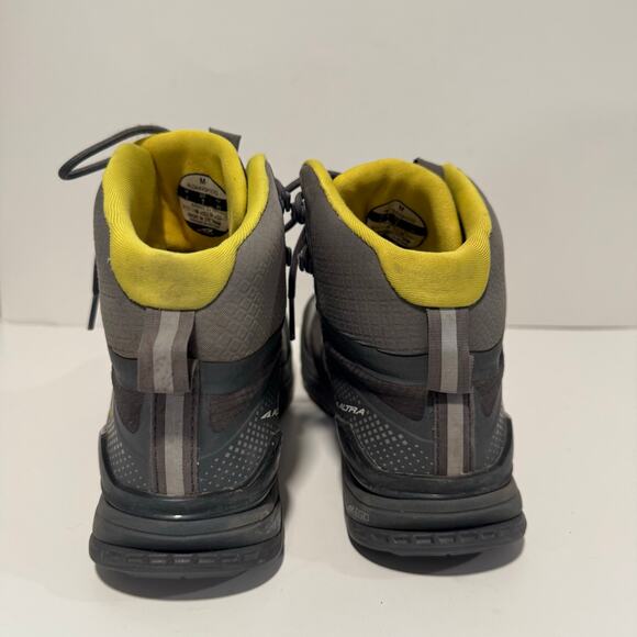 Altra Men's Lone Peak All Weather Sneaker Boots Ankle Trail Hike Grey Yellow 7 - Picture 5 of 9